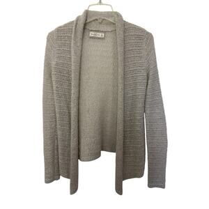 Abercrombie & Fitch Wool Blend Open Front Cardigan Size Small Cozy Neutral Boho